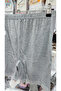 Women's 100% Cotton Rib Knit Lace Hem Short Leggings Briefs 3-Pack Gray 231 - 6