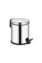 3 Liter Trash Can Metal with Stainless Steel Pedal Garbage Bin Toilet Bathroom Balcony Kitchen - 5