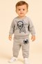 Boy's Bottom Top Suit Spider Gray (Non-Shardon Fabric) 100% Cotton