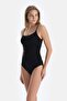 Black Corset Compact Swimsuit - 3