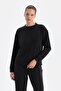 Black Basic Modal Sweatshirt