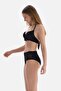 Black Covered Underwire Bikini Top - 3