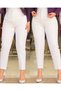 Women's Crepe Fabric Ankle-Length Pocket-Detail Full Fit Pants (Colored)