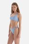 Top de bikini bralette albastru