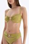 Pistachio Green Strapless Bikini Top - 4