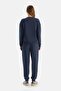 Navy Blue Basic Modal Sweatshirt - 2