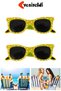 2 Pcs Yellow Star Pattern Eyeglass Beach Towel Peg Clips - Wind Resistant and Strong Hold