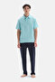 Green Cotton Polo Neck T-Shirt - 4