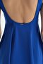 Sax Blue Square Neck Dress Swimsuit - 6