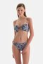 Strapless Ecru-purple Bikini Top - 4