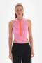 Pink Active Women's Bodysuit with Zipper - 6