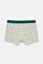 Cream Patterned Cotton Boxer - 2