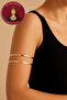 Stylish Gold Color Double Appearance Bracelet