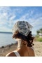 Lace Bandana Foulard Lace Scarf White Bandana 70 cm Width - 3