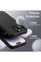 iPhone 14 Pro Max Case with Velvet Inside Camera Raised Soft Silicone Launch Cover Black - 2