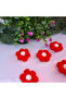 Pompom Daisy Flower Ornament Set of 10 - Decorative Handmade Flower - 6