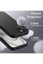 iPhone 15 Case Inside Velvet Camera Raised Launch Silicone Cover Black - 2
