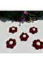 Pompom Daisy Flower Ornament Set of 10 - Decorative Handmade Flower - 6