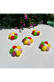 Pompom Daisy Flower Ornament Set of 10 - Decorative Handmade Flower - 4