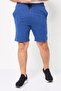 Men Brand Logo Basic Shorts, Navy