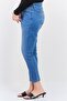 Women Skinny Fit Washed Stretchable Jeans, Blue - 2