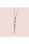 7 Element Colorful Stone Y Model Women's Necklace |   316L Tarnish Steel |   White Coating | - 2