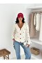 Soft Textured Heart Detailed Buttoned Cardigan - 2