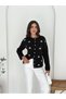 Soft Textured Pearl Detailed Buttoned Cardigan - 4