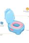 Baby Potty Hippo with PU Cushion - Portable Trainer - Easy Clean Removable Tank - 5
