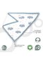 Organic Muslin Bibs. Bpa Free. Washable. Super Soft Material. Absorbant. Pack Of 2 - 4