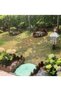 Wooden Garden Fence Panels 120x40 cm | Corrosion-Resistant Picket Fence Roll | Easy Plug-in Lawn Edg - 3