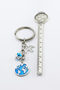 Enameled World Keychain with Evil Eye Beaded Bird Figure, Gift Keychain - 4