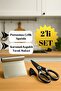Stainless Steel Kitchen Scissors and Stainless Steel Metric Dough Cutting Ispatula Set