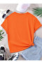 Sweet Printed 100% Cotton Soft Texture Crewneck Children's T-Shirt - 4