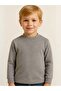 Children's Cotton Basic Half Stand Collar Long Sleeve T-Shirt - 3