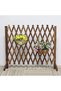 FFD Expendable Wooden Garden Fence Expandable Brown Trellis Fence Free Standing Fence Wooden 120cm - 4