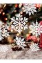 3Pcs Snowflake Christmas Ornament Tree Ornament Party Decoration - 4