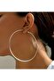 Big Gold Hoop Earrings-Ear Pin Stainless Steel - 3