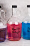 Set of 4 Glass Detergent Dispensers Colors & Liquid & Softener & Blacks Detergent Bottle 1500 ml - 3