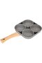 NEW Cooking Pan with Wood Handle, Non-Stick, 4 Hole Frying Pan - 3