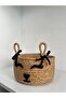 Woven Basket Bamboo Basket Toy Basket Handmade Decorative Basket - 7