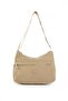 Women's Water Resistant Fabric 5 Compartment Cross Strap Beige School Travel and Shoulder Bag