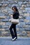 Women's Water Resistant Fabric 5 Compartment Cross Strap Beige School Travel and Shoulder Bag - 5