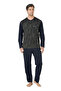 Men's Jacquard 2-Piece Long Sleeve Pajama Set -Boxed Ch.6.111.C0 - 7