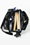 Women's 4-Eye Patterned Parachute Fabric Adjustable Cross Strap Hand and Shoulder Bag - 8