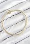 Brass Charm Topcuk Model Gold Color Women's Bracelet