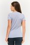 Women Sportswear Fit Short Sleeve Training T-shirt, Grey - 4