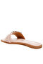 Women Pink Diamante Flat Sandals in Pink - 4