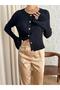 Spanish Sleeve Annetta Knitwear Cardigan Black - 4