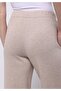 Regular Fit Mid Waist Straight Women's Beige Sweatpants - 6